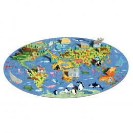 Puzzle Ovale Le monde des animaux 200 pièces - à partir de 6 ans