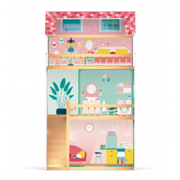 Maison de poupée en bois Happy Day à partir de 3 ans