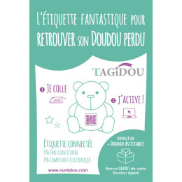 Tagidou - étiquette connectée - version française