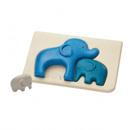 Puzzle famille éléphants - à partir de 18 mois