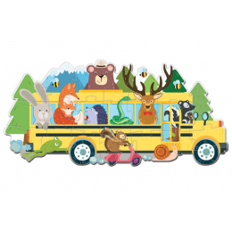 Puzzle géant Le bus des animaux 20 pièces - à partir de 3 ans