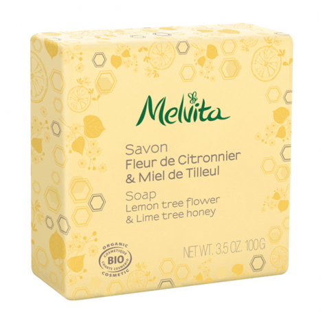 Savon BIO - Fleur de citronnier et Miel de tilleul - 100 g 