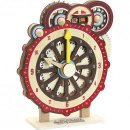 Machinalireleur en bois - Horloge d'apprentissage manuelle - à partir de 6 ans