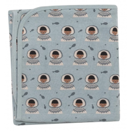 Couverture réversible coton BIO Eskimo Surf