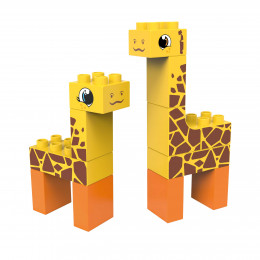 Wildlife Steppe - girafe - 14 blocs - à partir de 18 mois