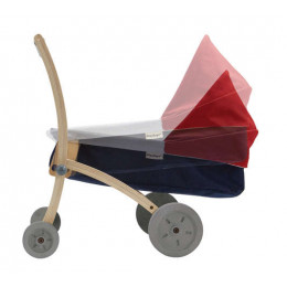 Poussette en bois pour poupée - à partir de 2 ans