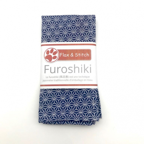 Furoshiki 32 x 32 cm - Geometric Blue 2