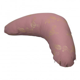 Coussin d'allaitement - Dusty rose montgolfières