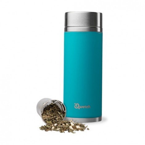 Théière nomade isotherme en inox 300 ml - Turquoise Théière nomade isotherme en inox 300 ml - Turquoise