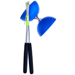 Diabolo avec baguettes en aluminium - Bleu foncé - à partir de 8 ans