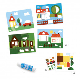 Collages des petits - Cache-cache