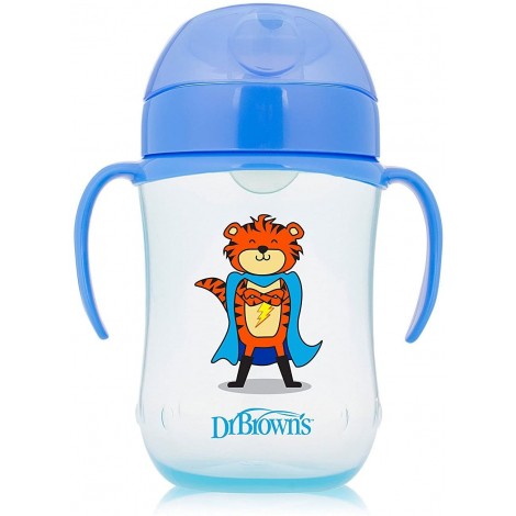 Gobelet à bec et poignées - 270 ml - Bleu tigre Gobelet à bec et poignées - 270 ml - Bleu tigre