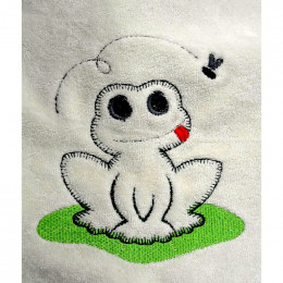 Housse pour coussin à langer en coton - Grenouille