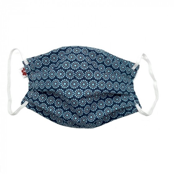 Masque buccal  avec pince nez pour adulte - Orebro blue