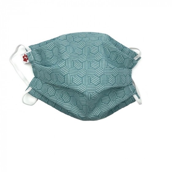 Masque buccal avec pince nez pour adulte - Goteborg teal Masque buccal avec pince nez pour adulte - Goteborg teal