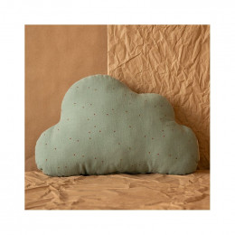 Coussin Nuage - Toffee sweet dots & Eden green