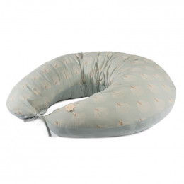 Coussin de maternité Luna - White gatsby & Antique green