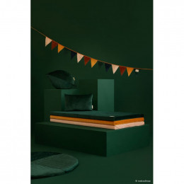 Coussin Akamba velvet 45x30 cm - Jungle green
