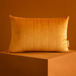 Coussin Akamba velvet 45x30 cm - Farniente yellow