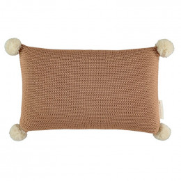 Coussin en tricot So natural - biscuit