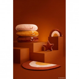 Coussin Rainbow velvet - Wild brown