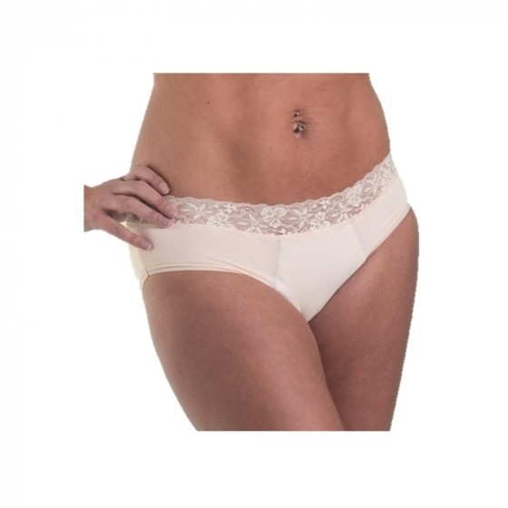 Culotte menstruelle - style dentelle - Amande Culotte menstruelle - style dentelle - Amande