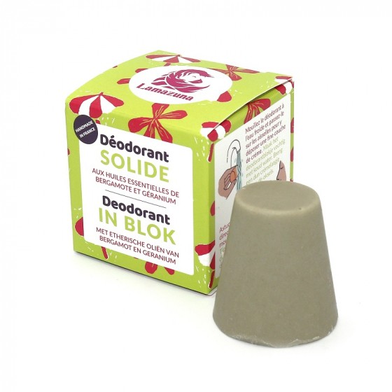 Déodorant solide - Bergamote et géranium - 30 ml Déodorant solide - Bergamote et géranium - 30 ml