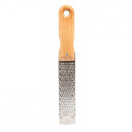 Râpe à fromage - Inox et bois