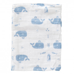 Set de 3 gants de toilette en tétra - Whale blue fog