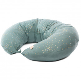 Coussin de maternité Luna - Gold confetti & Magic green
