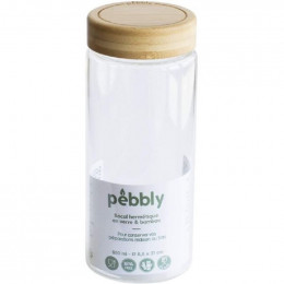 Bocal hermétique en verre et bambou - 850 ml