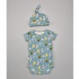 Bonnet en coton BIO - Coquillages Bleu