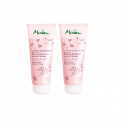 Duo de crème de douche Bio Pétales de Roses et Miel d'Acacia - 2 x 200 ml