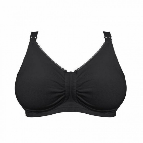 Soutien-gorge d’allaitement rembourré à armatures gel GelWire™ sans coutures - Noir