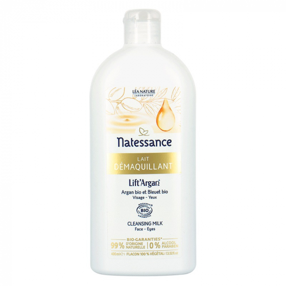 Lait démaquillant Bio - Lift argan - Argan et bleuet - 400 ml Lait démaquillant Bio - Lift argan - Argan et bleuet - 400 ml