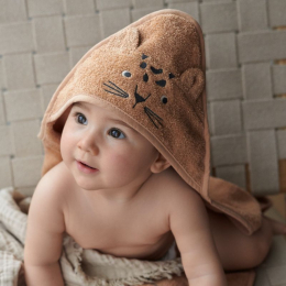 Cape de bain Albert - Leopard apricot