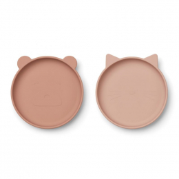 Set de 2 assiettes Olivia - Rose mix