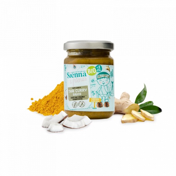 Sauce Thai Curry Bio - 130 g - à partir de 8 mois