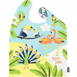 Grande serviette - bavoir - coton organique - Love is ine the air