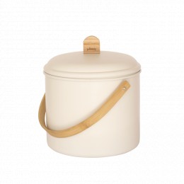 Seau d'intérieur à compost - acier et bambou - 7 l