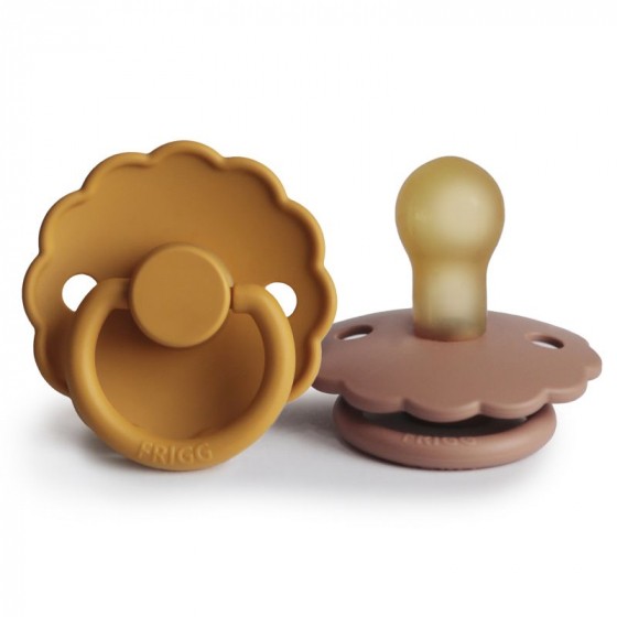 Set de 2 tétines en latex Daisy - Honey gold/rose gold Set de 2 tétines en latex Daisy - Honey gold/rose gold