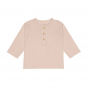 T-shirt manches longues en mousseline - coton biologique - powder pink