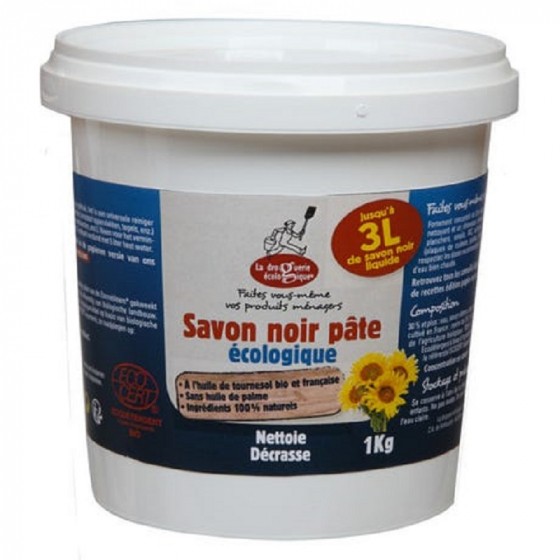 Savon noir en pâte écologique - Huile de tournesol - 1kg