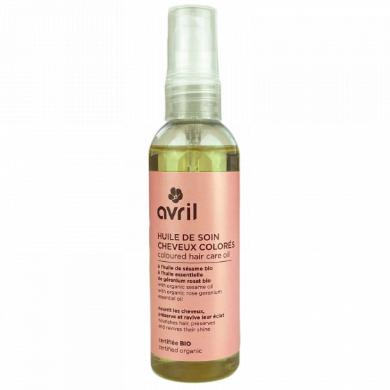 Huile de soin Bio - Cheveux colorés - 100 ml