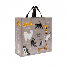 Grand cabas shopper en matériaux recyclés - Cats