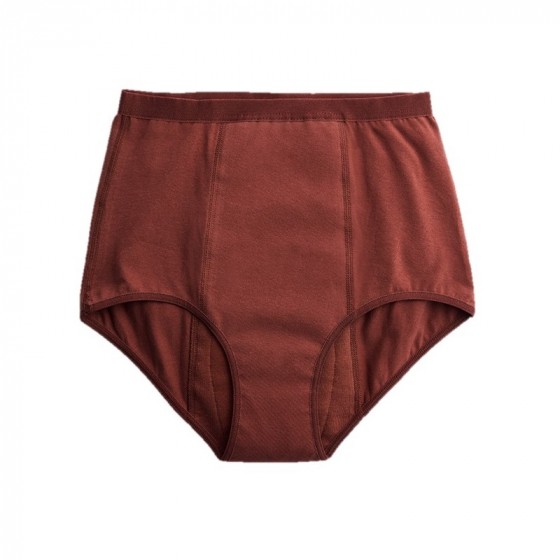 Culotte menstruelle hipster taille haute - Flux abondant - Brown Culotte menstruelle hipster taille haute - Flux abondant - Brown