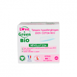 16 tampons Normal en coton BIO Révolution sans applicateur