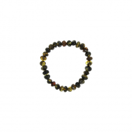 Braceletd'ambre adulte " billes " - Gris