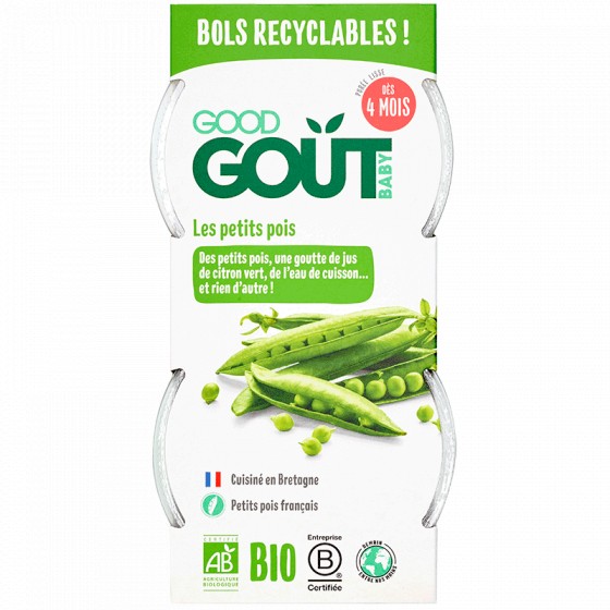 Petits pois BIO 2 x 120g - A partir de 4 mois Petits pois BIO 2 x 120g - A partir de 4 mois