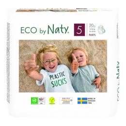 Culottes d’apprentissage écologiques taille 5 Junior 12-18 kg 20 culottes - Naty